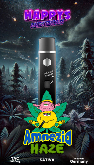 Happys Amsterdam - TAC Vape 1000mg - Amnezia Haze