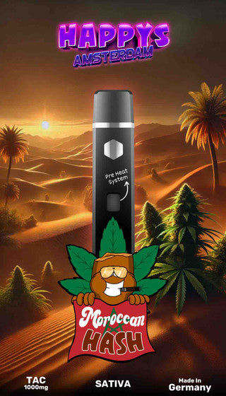 Happys Amsterdam - TAC Vape 1000mg - Moroccan Hash